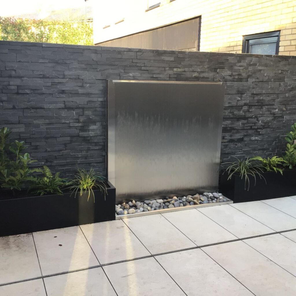 Stainless Steel Water wall in Wishart